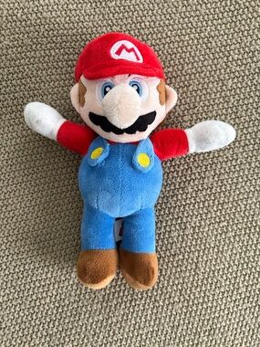 Super Mario Plush Toy - Red & Blue Soft Stuffed Character